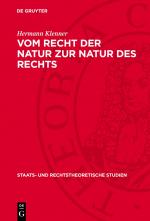 Cover-Bild Vom Recht der Natur zur Natur des Rechts