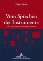 Cover-Bild Vom Sprechen der Instrumente