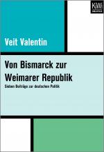 Cover-Bild Von Bismarck zur Weimarer Republik