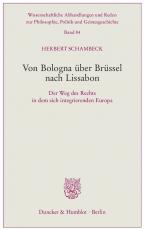 Cover-Bild Von Bologna über Brüssel nach Lissabon.