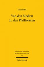 Cover-Bild Von den Medien zu den Plattformen