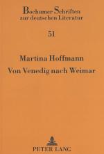 Cover-Bild Von Venedig nach Weimar