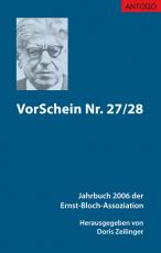 Cover-Bild VorSchein Nr. 27/28. Jahrbuch 2006 der Ernst-Bloch-Assoziation