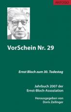 Cover-Bild VorSchein Nr. 29. Jahrbuch 2007 der Ernst-Bloch-Assoziation