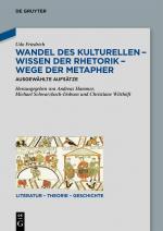 Cover-Bild Wandel des Kulturellen – Wissen der Rhetorik – Wege der Metapher