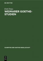 Cover-Bild Weimarer Goethe-Studien