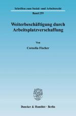 Cover-Bild Weiterbeschäftigung durch Arbeitsplatzverschaffung.