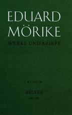 Cover-Bild Werke und Briefe. Historisch-kritische Gesamtausgabe. Pflichtfortsetzung