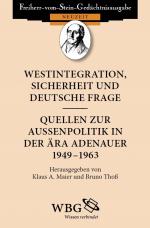 Cover-Bild Westintegration, Sicherheit und deutsche Frage