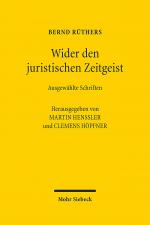 Cover-Bild Wider den juristischen Zeitgeist
