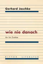 Cover-Bild wie nie danach