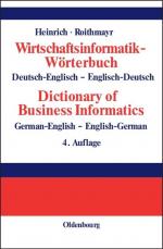 Cover-Bild Wirtschaftsinformatik-Wörterbuch - Dictionary of Economic Informatics