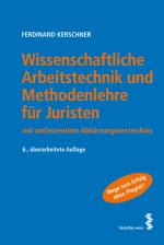 Cover-Bild Wissenschaftliche Arbeitstechnik und Methodenlehre für Juristen