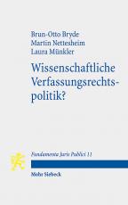 Cover-Bild Wissenschaftliche Verfassungsrechtspolitik?