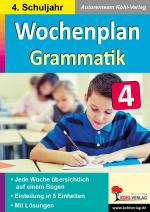 Cover-Bild Wochenplan Grammatik / Klasse 4