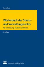 Cover-Bild Wörterbuch des Staats- und Verwaltungsrechts