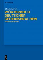 Cover-Bild Wörterbuch deutscher Geheimsprachen