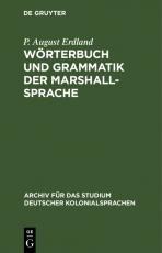 Cover-Bild Wörterbuch und Grammatik der Marshall-Sprache
