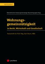 Cover-Bild Wohnungsgemeinnützigkeit in Recht, Wirtschaft und Gesellschaft