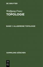 Cover-Bild Wolfgang Franz: Topologie / Allgemeine Topologie