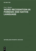 Cover-Bild Word recognition in foreign and native language