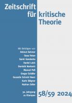 Cover-Bild Zeitschrift für kritische Theorie, Heft 58/59 (2024)