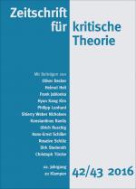 Cover-Bild Zeitschrift für kritische Theorie / Zeitschrift für kritische Theorie, Heft 42/43