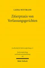 Cover-Bild Zitierpraxis von Verfassungsgerichten