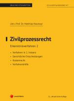 Cover-Bild Zivilprozessrecht Erkenntnisverfahren 2 (Skriptum)