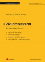 Cover-Bild Zivilprozessrecht Erkenntnisverfahren 3 (Skriptum)