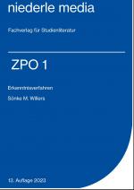 Cover-Bild ZPO I Erkenntnisverfahren - 2023