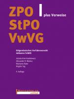 Cover-Bild ZPO/StPO/VwVG plus Verweise