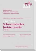 Cover-Bild ZSR 2011 II Sonderheft 150 Jahre Juristenverein (1861-2011)