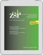 Cover-Bild ZSR Sondernummer - Pandémie et Droit / Pandemie und Recht