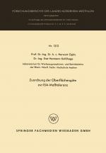 Cover-Bild Zuordnung der Oberflächengüte zur ISA-Maßtoleranz