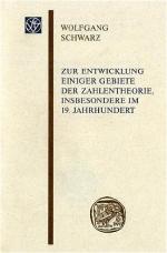 Cover-Bild Zur Entwicklung einiger Gebiete der Zahlentheorie, insbesondere im 19. Jahrhundert