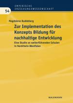 Cover-Bild Zur Implementation des Konzepts Bildung für nachhaltige Entwicklung