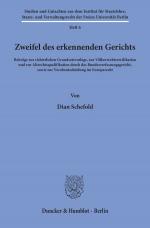 Cover-Bild Zweifel des erkennenden Gerichts.