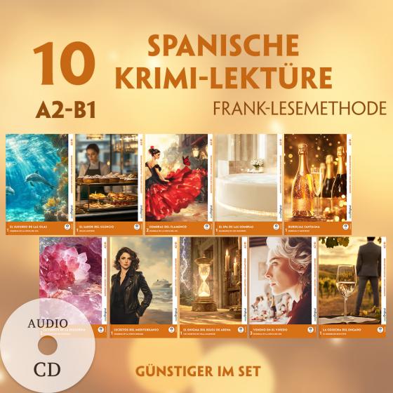 Cover-Bild 10 Spanische Krimi-Lektüre A2-B1 (10 Bücher + 10 Audio-CDs)