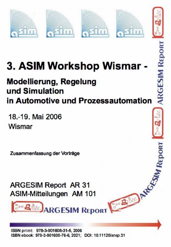 Cover-Bild 3. ASIM Workshop Wismar - Modellierung, Regelung und Simulation in Automotive und Prozessautomation