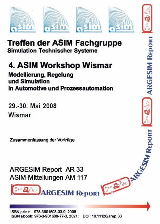 Cover-Bild 4. ASIM Workshop Wismar - Modellierung, Regelung und Simulation in Automotive und Prozessautomation