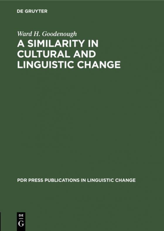 Cover-Bild A similarity in cultural and linguistic change