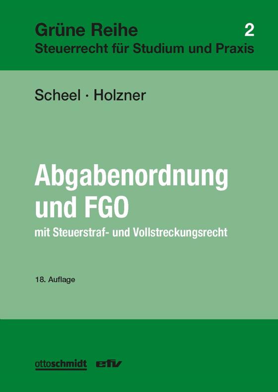 Cover-Bild Abgabenordnung und FGO