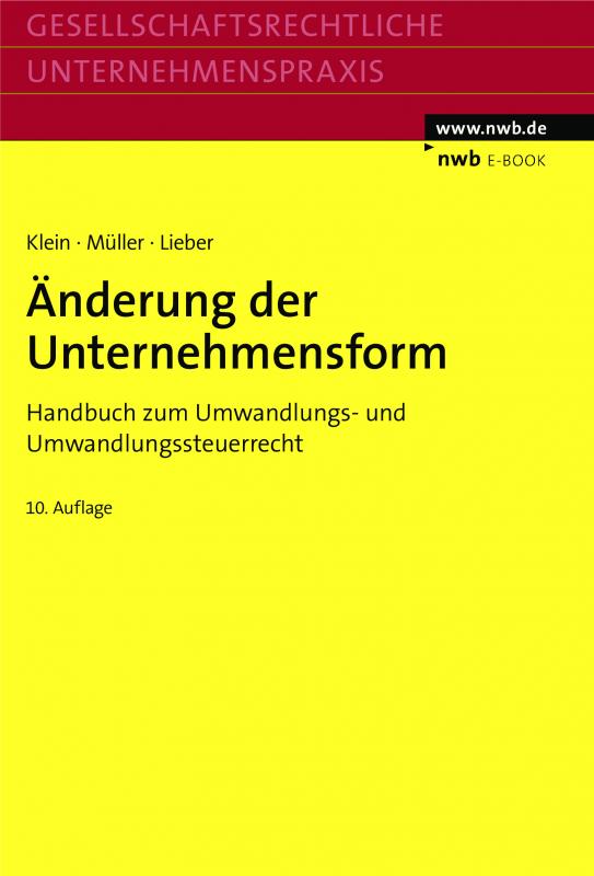 Cover-Bild Änderung der Unternehmensform