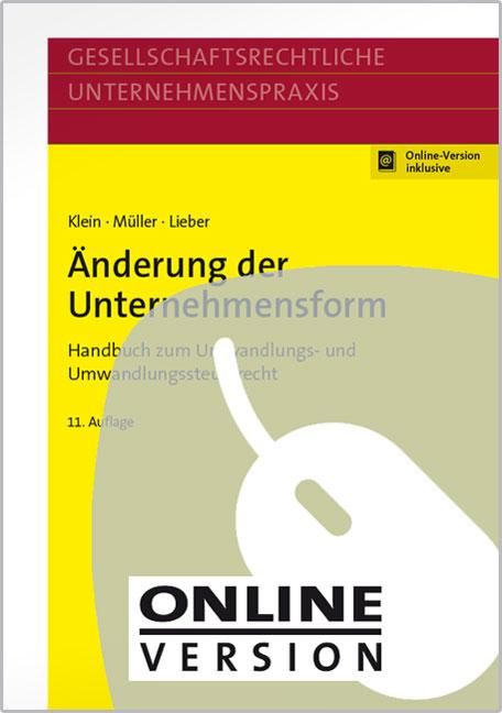 Cover-Bild Änderung der Unternehmensform