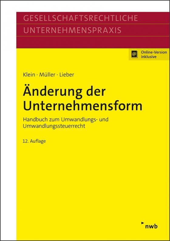 Cover-Bild Änderung der Unternehmensform