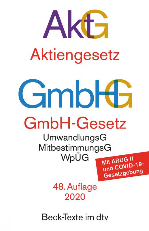 Cover-Bild Aktiengesetz, GmbH-Gesetz