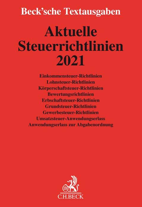 Cover-Bild Aktuelle Steuerrichtlinien 2021