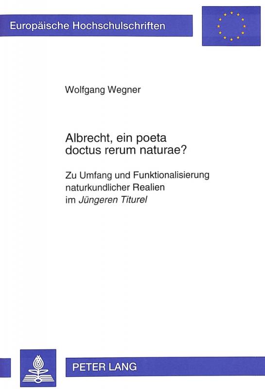 Cover-Bild Albrecht, ein poeta doctus rerum naturae?