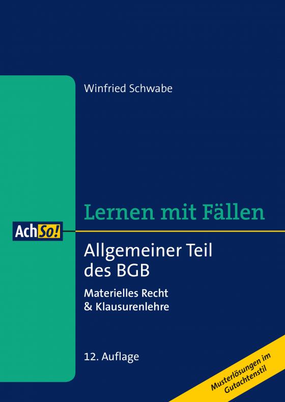Cover-Bild Allgemeiner Teil des BGB